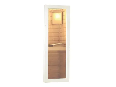 Saunahaus Skrollan 1 Grau mit Klarglastür, inkl. 9 kW Ofen mit externer Steuerung Produktbild #10