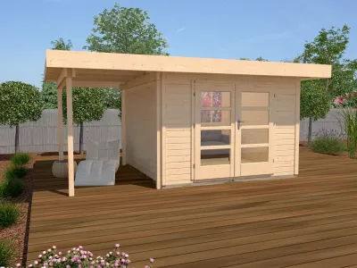 Gartenhaus Designhaus 126 Plus A Gr. 1 natur Produktbild #1