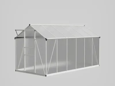 Gewächshaus Zeus Silber Hohlkammerplatte 4 mm Produktbild #10