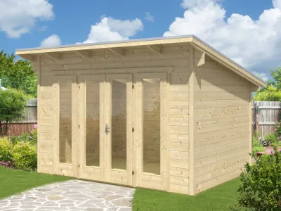 Gartenhaus Ostende 1 28 mm naturbelassen Produktbild #1