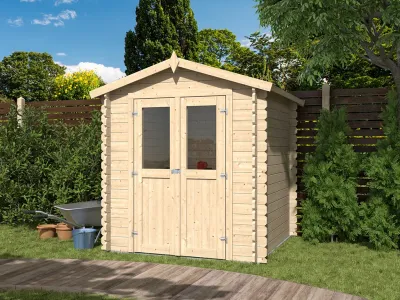 Gartenhaus BBH "Mini 2 B" 28 mm Satteldach Produktbild #2