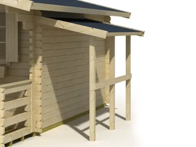 Schleppdach A 240 cm für Gartenhhäuser carbongrau Produktbild #1