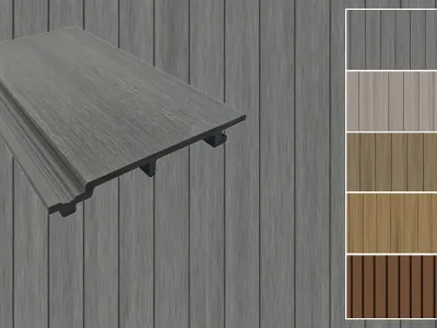 WPC Wandverkleidung Standard Silver Grey coextrudiert Produktbild #1