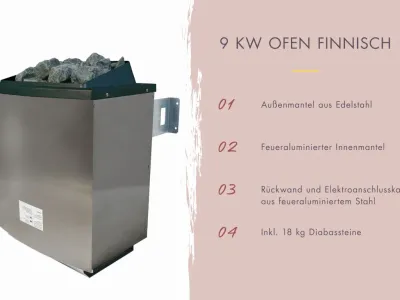 Karibu Sparset Saunaofen 9 kW  Produktbild #6