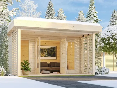 Gartenhaus Chione 38 mm naturbelassen Produktbild #1