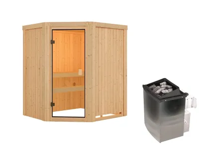 Sauna Systemsauna Faurin, inkl. 9 kW Ofen mit integrierter Steuerung Produktbild #2