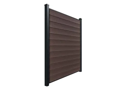 Bohlenset Premium für WPC-Steckzaunsystem Red Wood Produktbild #3