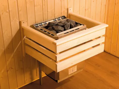 Sauna Systemsauna SPARSET 2 Varberg 3 mit graphit Glastür inkl. Bio-Ofen Produktbild #4