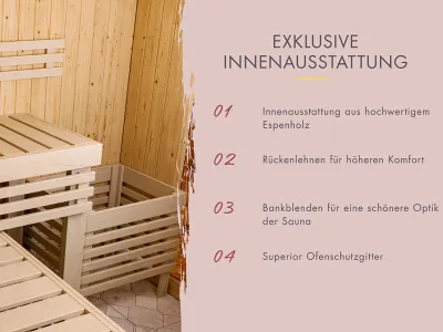 Karibu Saunahaus 73 mm, Kero, naturbelassen Produktbild #2