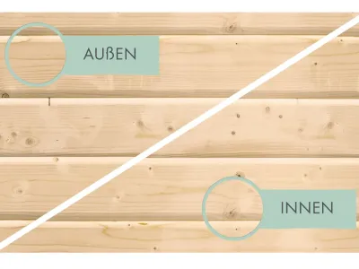 Karibu Elementsauna Sparset Elia Naturbelassen Produktbild #9