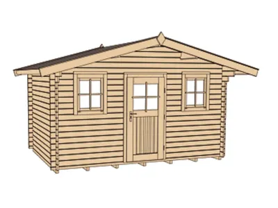Gartenhaus 138 Gr. 1 45 mm naturbelassen Produktbild #3