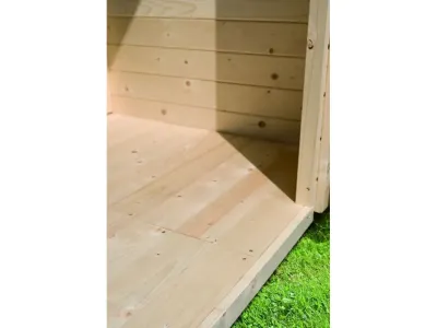 Saunahaus Mikka mit Klarglastür, inkl. 9 kW Saunaofen mit externer Steuerung Produktbild #12