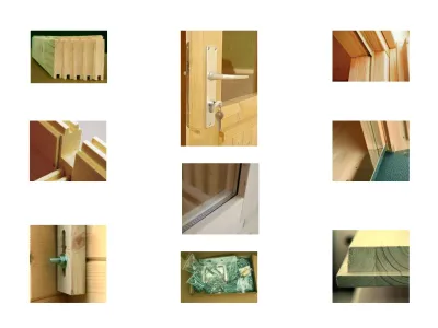 Gartenhaus Blockbohlenhaus Lisa 14,2 m² 44 mm transparent tauchimprägniert Produktbild #5