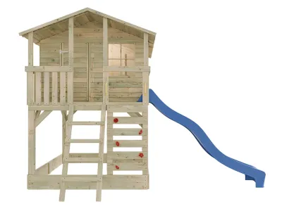 Stelzenhaus Henry kesseldruckimprägniert inkl. Rutsche blau Produktbild #3