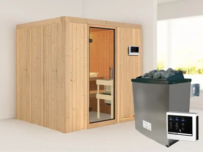 Sauna Systemsauna Sodin, inkl. 9 kW Ofen mit externer Steuerung Produktbild #1