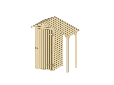 Garten-Terrassenschrank 351 A 14 mm naturbelassen Produktbild #2