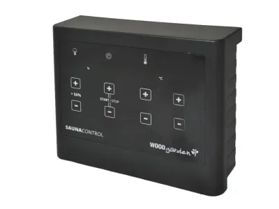 Gartensauna Musta Komplettset mit BIO 9 kW Ofen mit externer Steuerung Produktbild #15