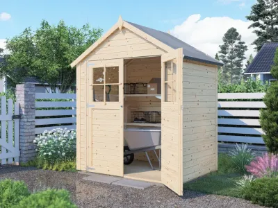 Gartenhaus Osterfeld 1 19 mm natur Produktbild #1