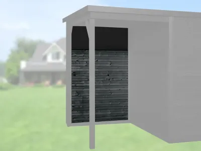 Rückwandpaket wekaLine anthrazit 150 cm Produktbild #1