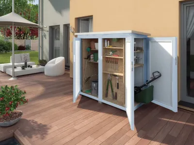 Geräteschrank Garten [Q] Teras grau Produktbild #1