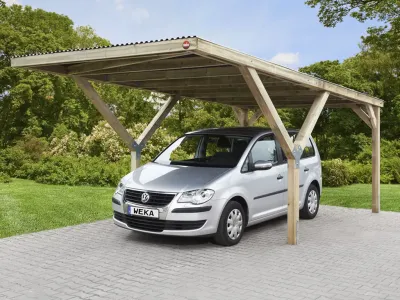 Carport Y-Einzelcarport 612 mit Stahldach Produktbild #1