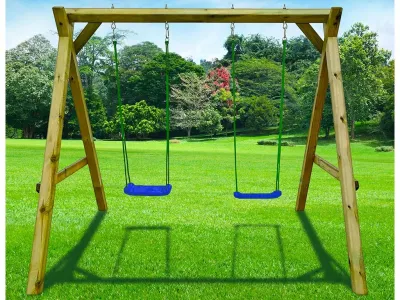 Doppelschaukel KDI inkl. 2 Schaukelsitze blau Produktbild #5