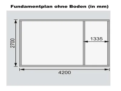 Gartenhaus Mittelwandhaus Mattrup 28 mm terragrau Produktbild #6