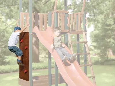 Tabaluga Kletterwand mit 5 Steinen Produktbild #1