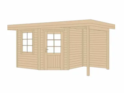 Gartenhaus Designhaus 213 Plus A Gr. 1 natur Produktbild #3