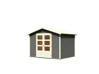 Gartenhaus Amberg 5 19 mm terragrau Produktbild #3