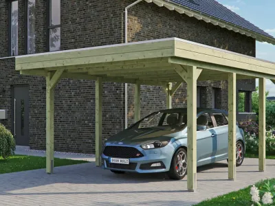 Einzelcarport Friesland Produktbild #1