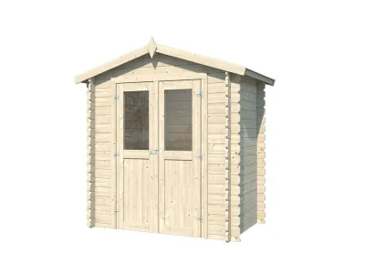 Gartenhaus BBH "Mini 2 A" 28 mm Satteldach Produktbild #3