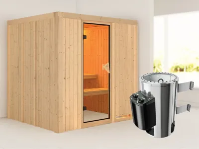 Sauna Systemsauna Daria inkl. Plug & Play Saunaofen Steuerung Produktbild #1