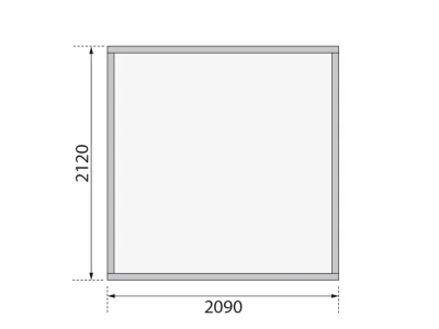 Gartenhaus Bielefeld 1 19 mm terragrau Produktbild #8