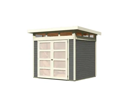 Gartenhaus Sommersdorf 4 terragrau Produktbild #13
