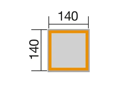Sandkasten 196 B Gr. 2 honigbraun lasiert Produktbild #2