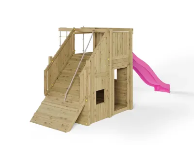 Spielturm Ramphouse KDI inkl. Rutsche pink Produktbild #5