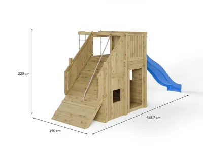 Spielturm Ramphouse KDI inkl. Rutsche blau Produktbild #6