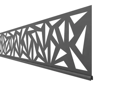 Sichtschutzzaun SYSTEM Gitter Trigon Anthrazit Produktbild #5