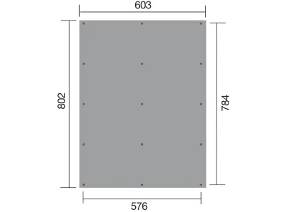 Carport Flachdach-Doppelcarport 618 Gr. 3 Produktbild #3