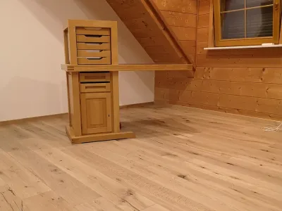 Parkett Eiche Rohholzoptik markant geölt Landhausdiele gebürstet Produktbild #7