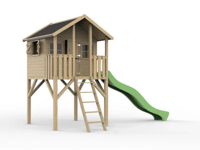 Stelzenhaus Big House KDI inkl. Rutsche grün Produktbild #3