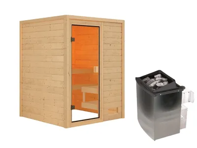 Sauna Massivholzsauna Sandra, inkl. 9 kW Ofen mit integrierter Steuerung Produktbild #13