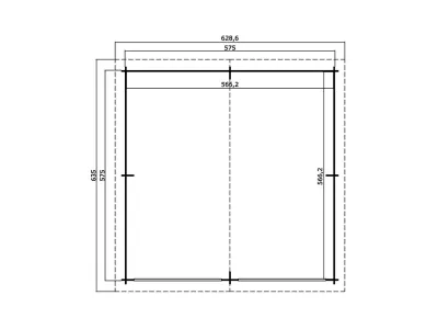 Garage Falkland inkl. Holztor 44 mm lichtgrau Produktbild #3