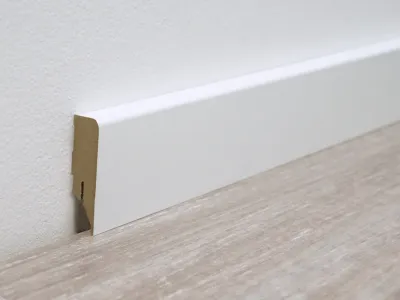 Sockelleiste Weiß Dekor (MDF-Kern) Produktbild #1