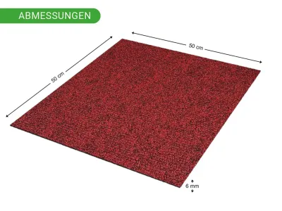 Teppichfliese Nadelfilz Jersey 50 x 50 6 mm stark Produktbild #11