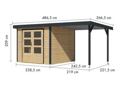 Gartenhaus Jupiter 3,5 19 mm Produktbild #2