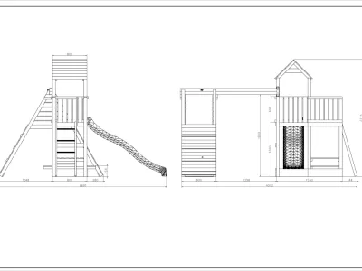 Spielturm Fluppi KDI inkl. Einzelschaukel + Rutsche Produktbild #12