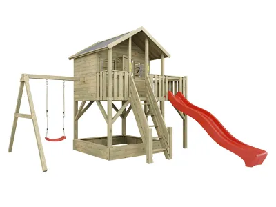 Abb. zeigt Stelzenhaus inkl. Zubehör (nicht enthalten)