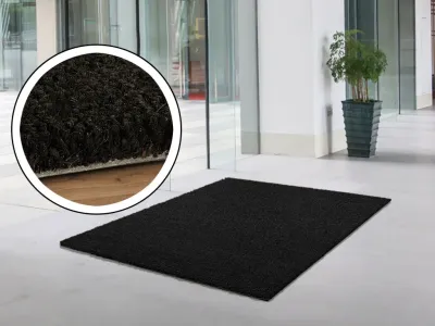 Kokosmatte Schwarz Fußmatte Fußabtreter Schmutzfangmatte Türmatte Fußabstreifer Produktbild #3